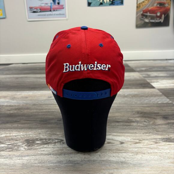 Vintage 90s Nascar Budweiser Racing Bill Elliott 11 Red Mens OS Snapback Hat Cap - Picture 3 of 7